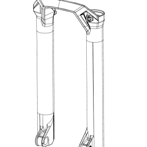 Tubos de Garfo ROCKSHOX BOXXER D1 (2024+) 29" Preto