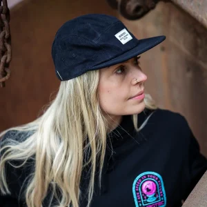 Boné BURGTEC ARCADE FIVE PANEL Preto