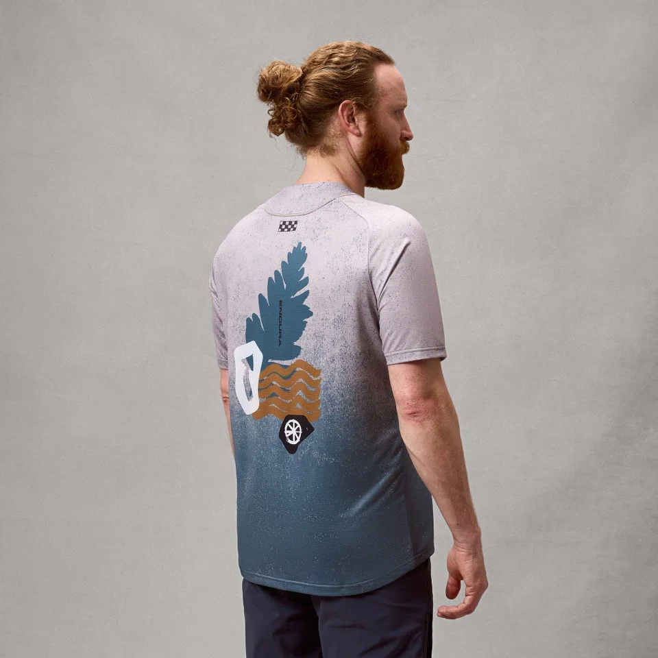 Maillot ENDURA SINGLETRACK PRINT Mangas Curtas Titanium - Image 3