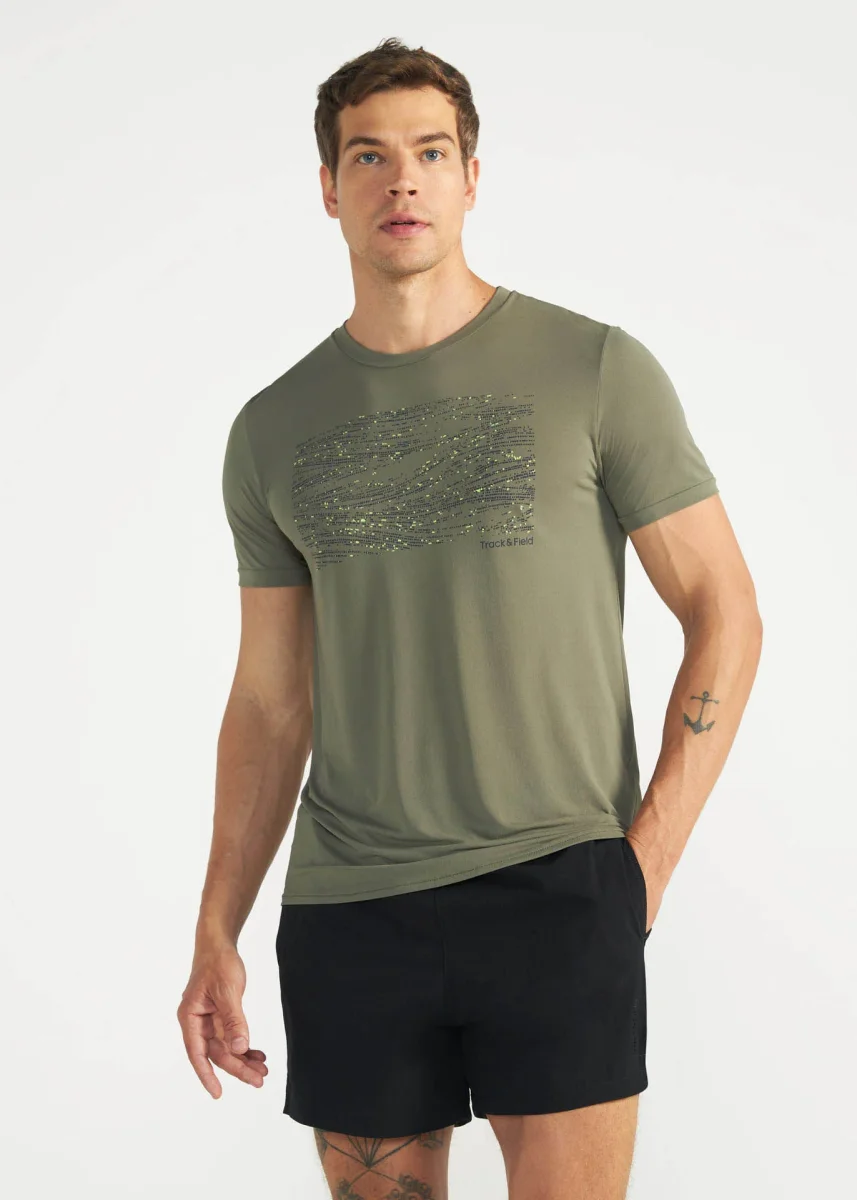 T-Shirt Homem Manga Curta Thermodry Estampada - Image 2