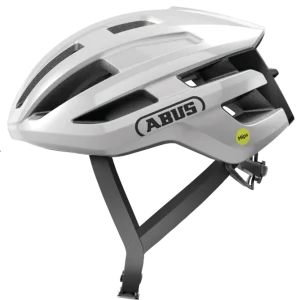Capacete de Estrada ABUS POWERDOME MIPS Branco Brilhante