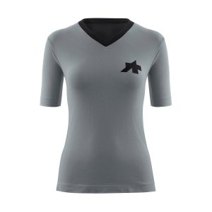 Maillot ASSOS TACTICA TECH T5 Mangas Curtas Mulher Cinzento