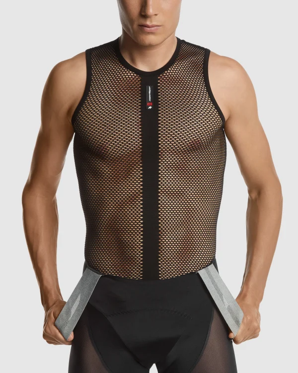 Roupa Interior Técnica ASSOS SKIN LAYER SUPERLEGER Sem mangas Preto - Image 6