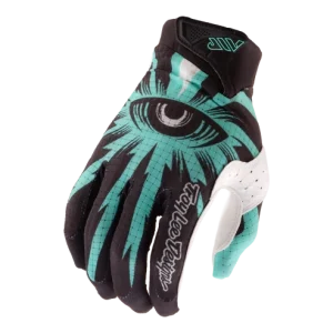 Luvas TROY LEE DESIGNS AIR CYCLOPS Carbon/Real Teal