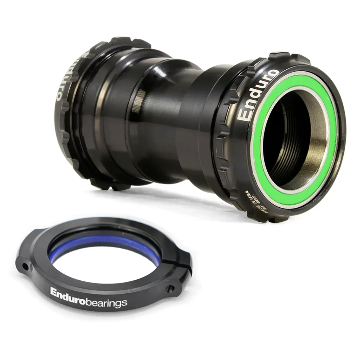 Caixa de Pedaleira ENDURO BEARINGS TORQTITE PF30 Eixo DUB Aço Inoxidável Preto - Image 2