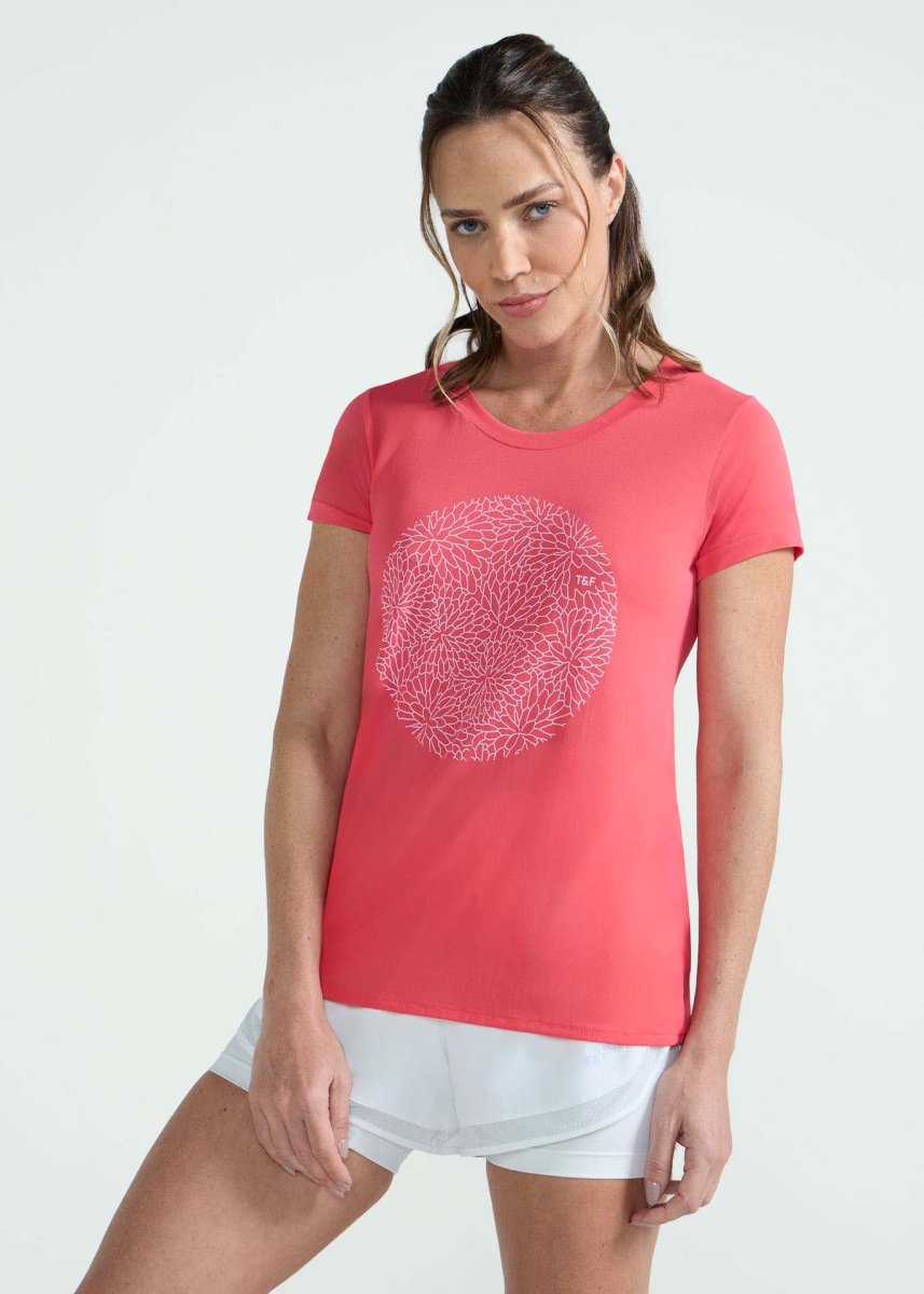 T-Shirt Mulher Manga Curta Thermodry Garden