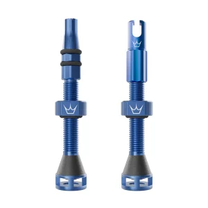 Válvulas Tubeless PEATY'S HOLESHOT FAST FLOW 42mm (x2) Azul