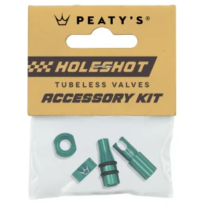 Kit de Tampas e Porcas de Válvulas PEATY'S HOLESHOT FAST FLOW Verde