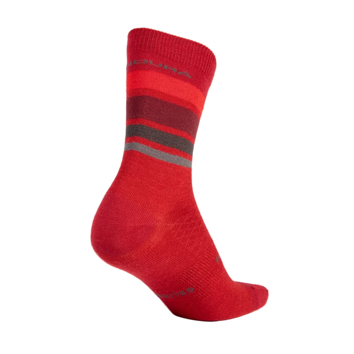 Meias ENDURA BAABAA MERINO STRIPE Vermelho - Image 3