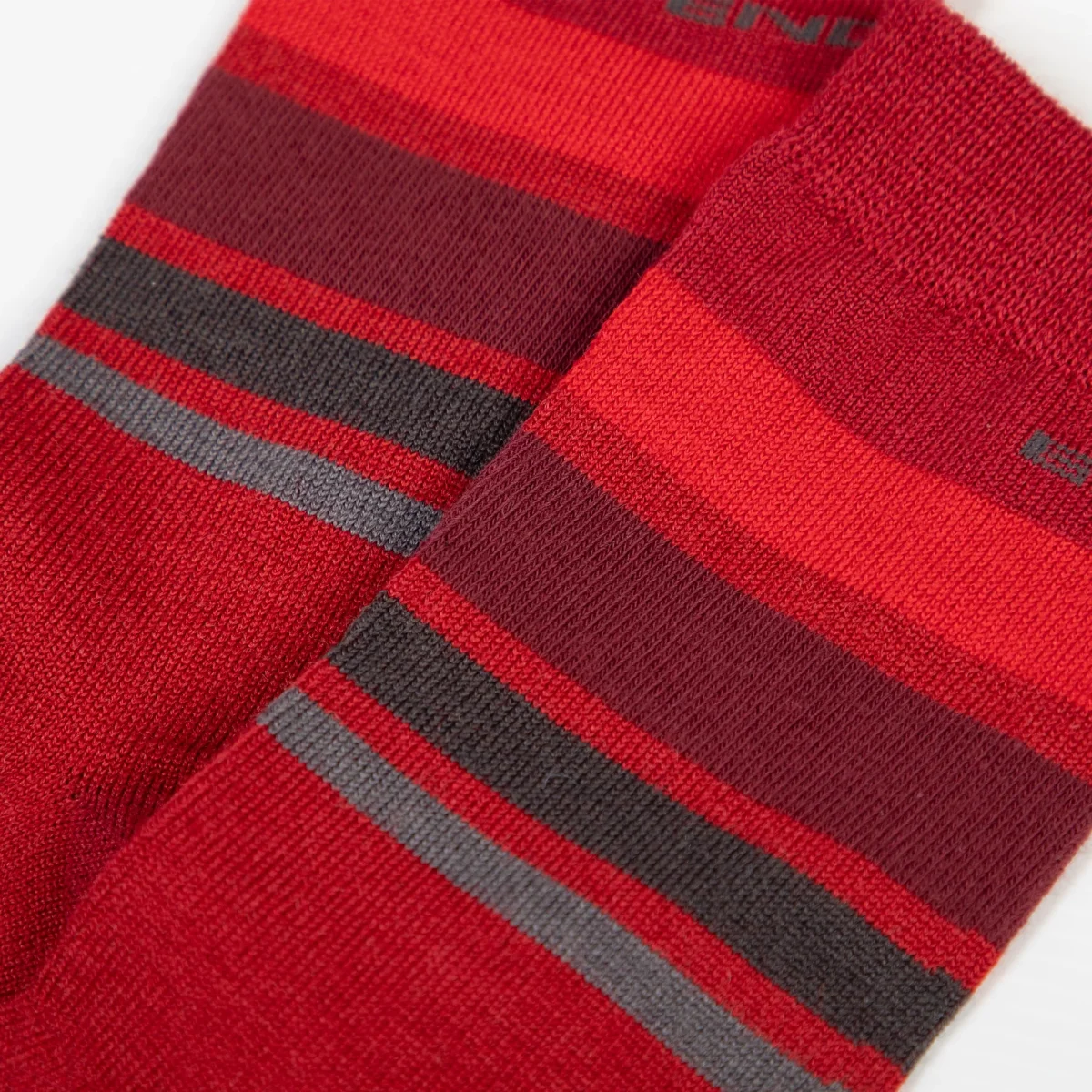 Meias ENDURA BAABAA MERINO STRIPE Vermelho - Image 5