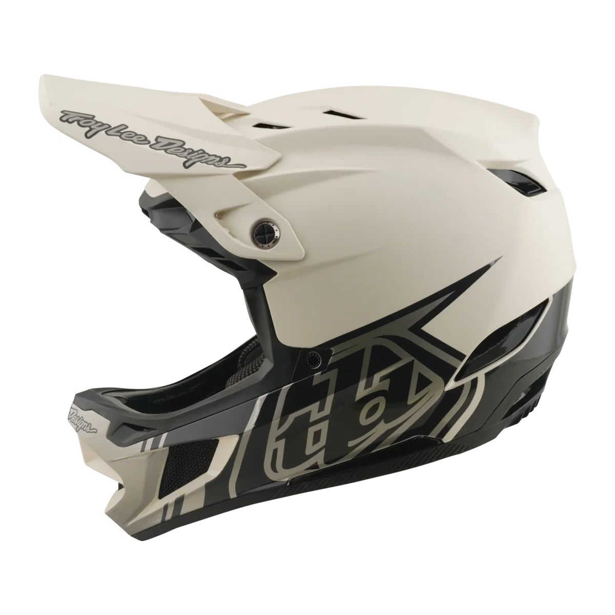Capacete MTB TROY LEE DESIGNS D4 COMPOSITE MIPS STEALTH PUMICE Branco - Image 4
