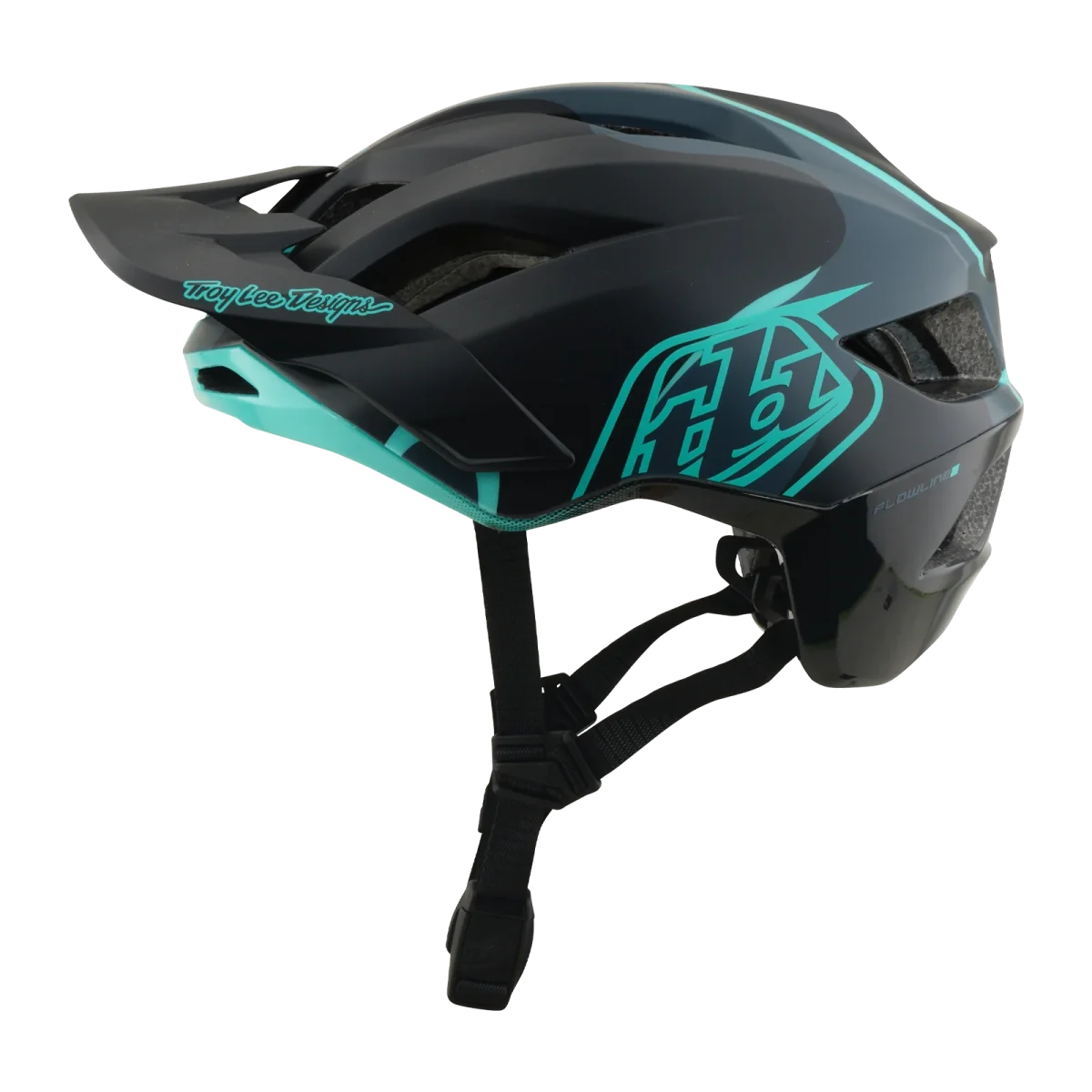 Capacete MTB TROY LEE DESIGNS FLOWLINE SE MIPS BADGE Carbon/Azul