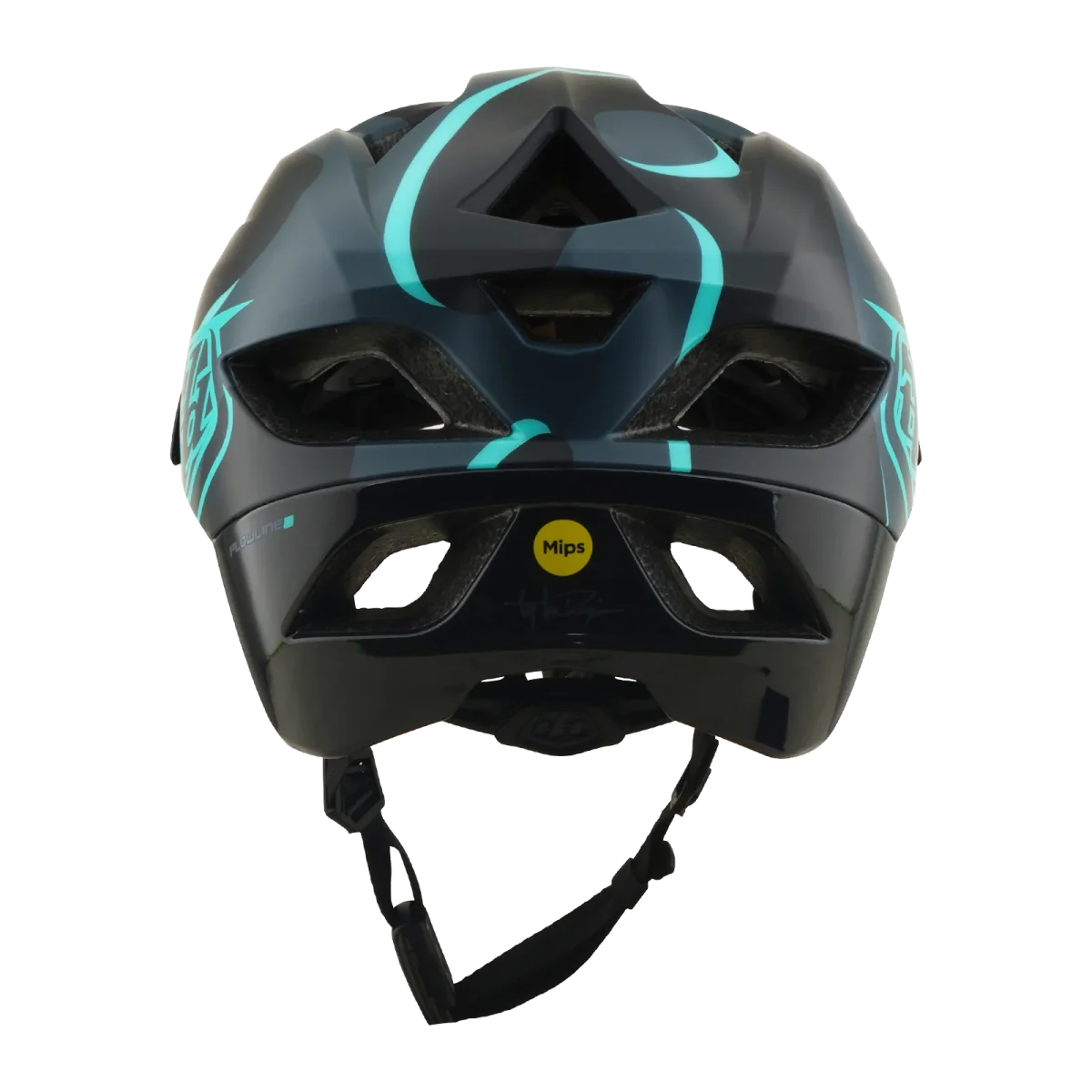 Capacete MTB TROY LEE DESIGNS FLOWLINE SE MIPS BADGE Carbon/Azul - Image 4