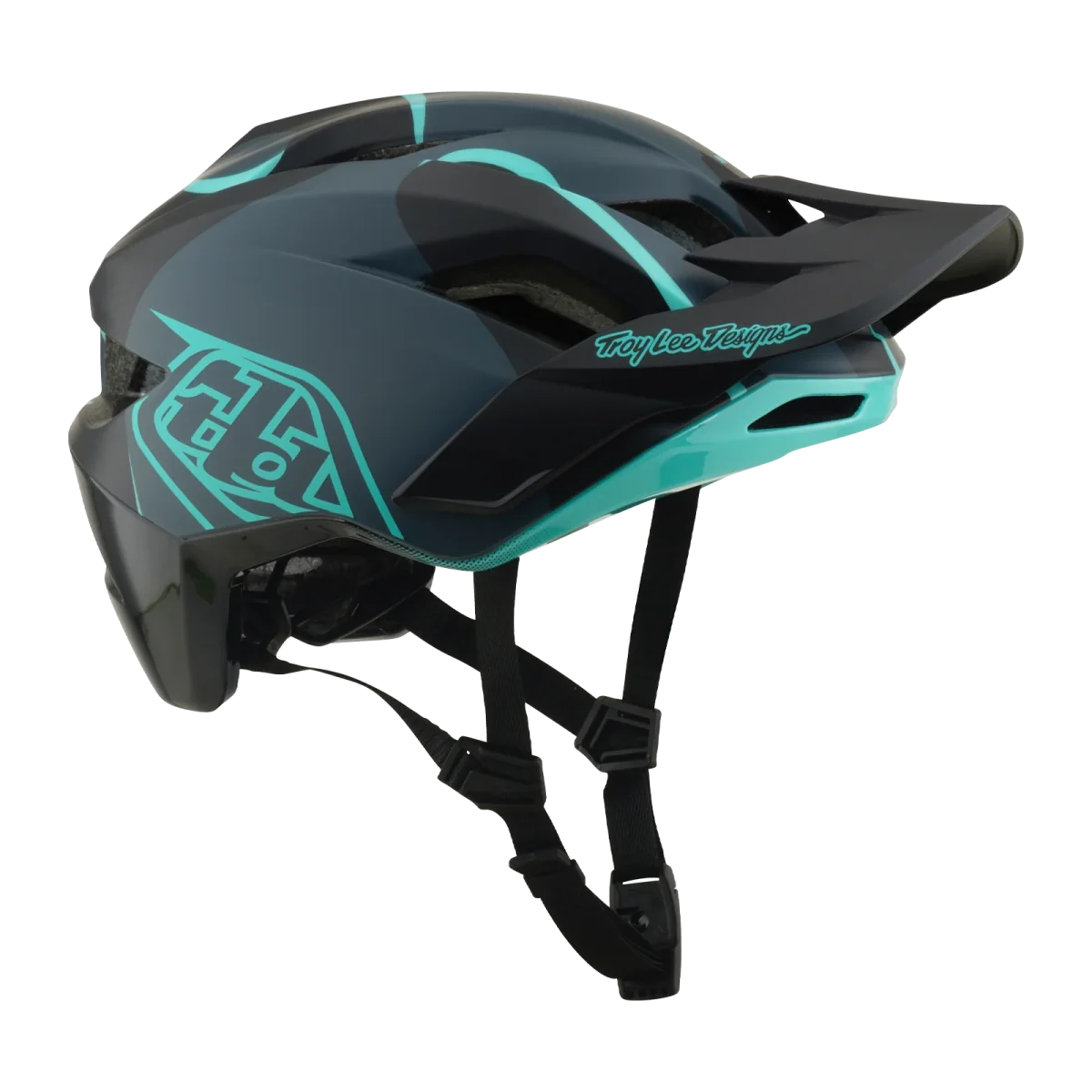 Capacete MTB TROY LEE DESIGNS FLOWLINE SE MIPS BADGE Carbon/Azul - Image 7
