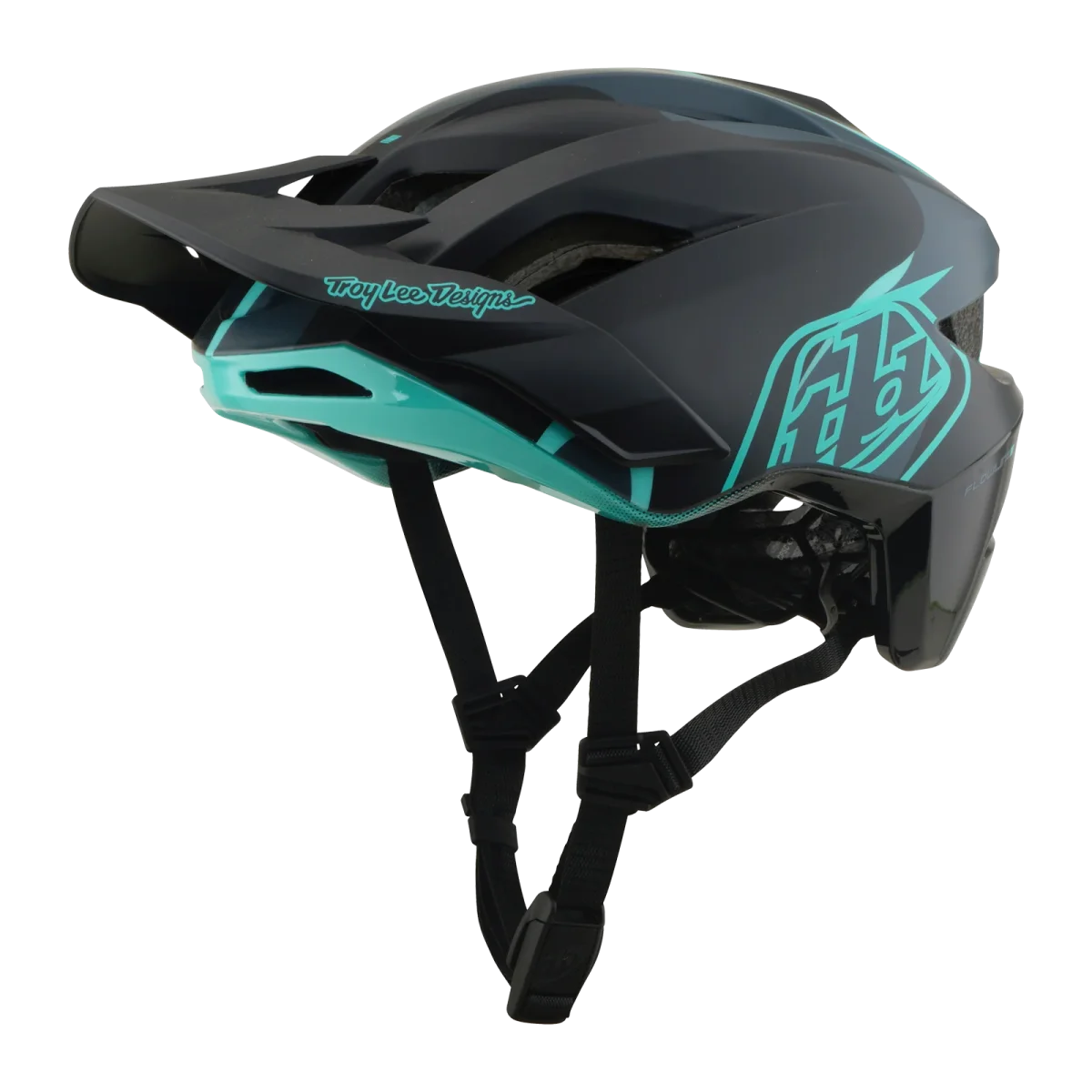 Capacete MTB TROY LEE DESIGNS FLOWLINE SE MIPS BADGE Carbon/Azul - Image 6