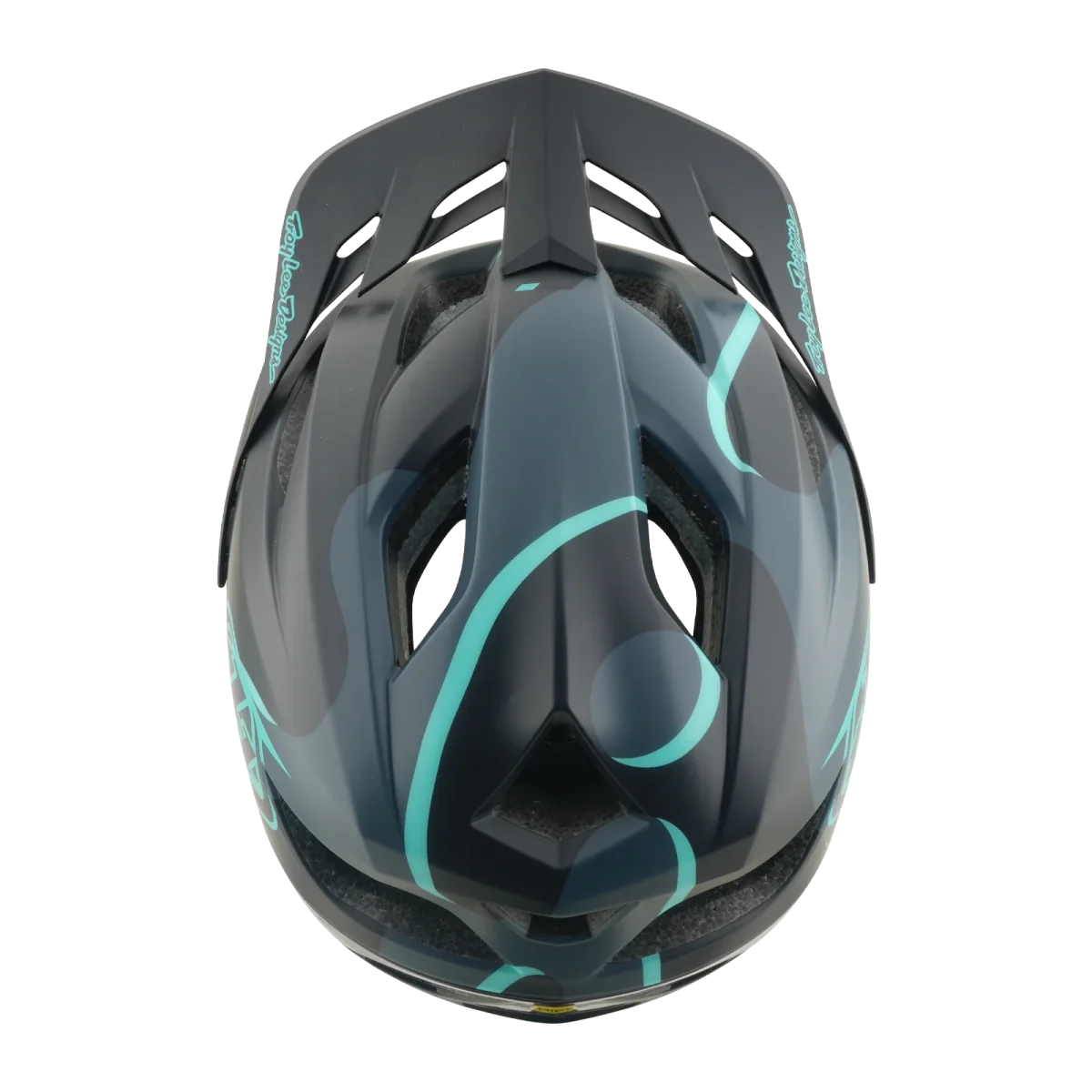 Capacete MTB TROY LEE DESIGNS FLOWLINE SE MIPS BADGE Carbon/Azul - Image 5