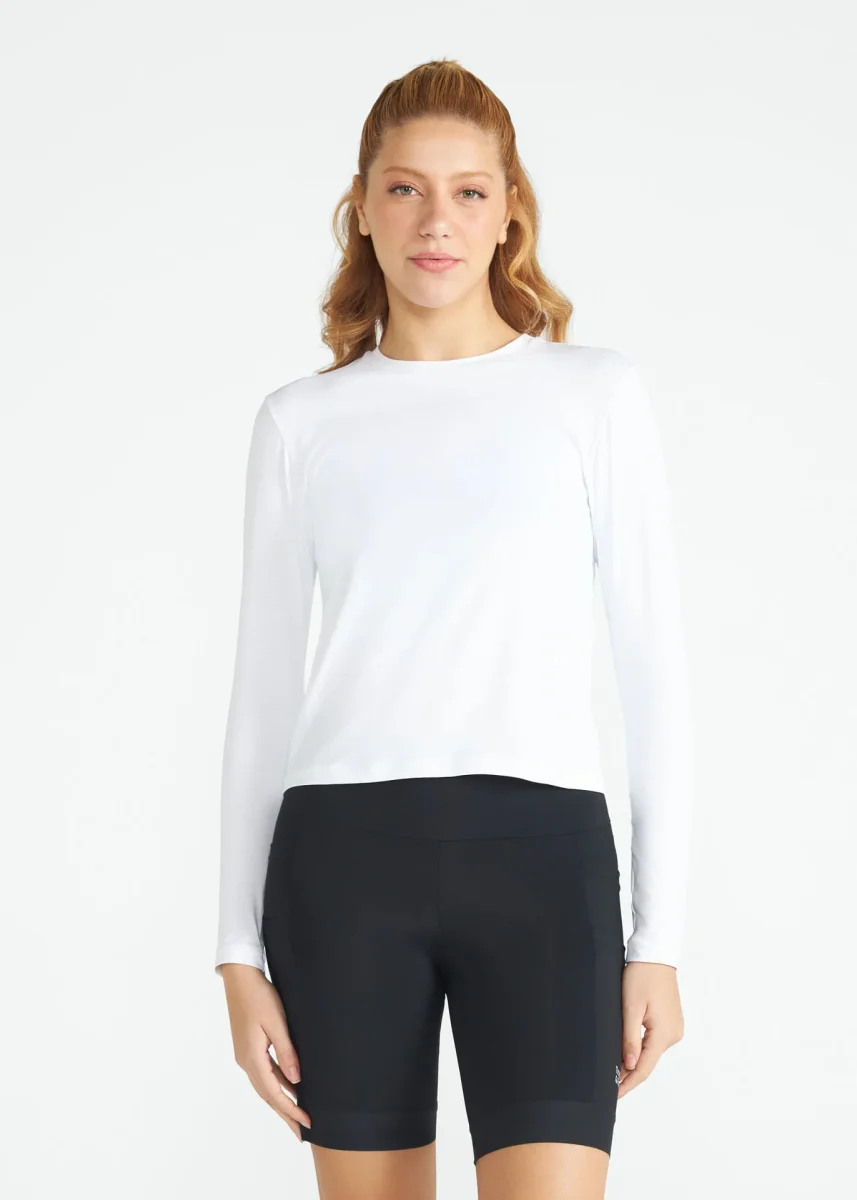 T-Shirt Mulher Manga Longa Uv Mesh