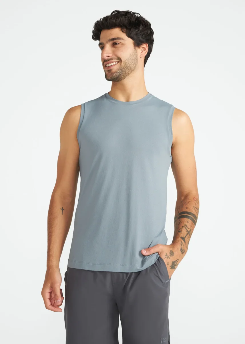 T-Shirt sem Manga Homem Sports